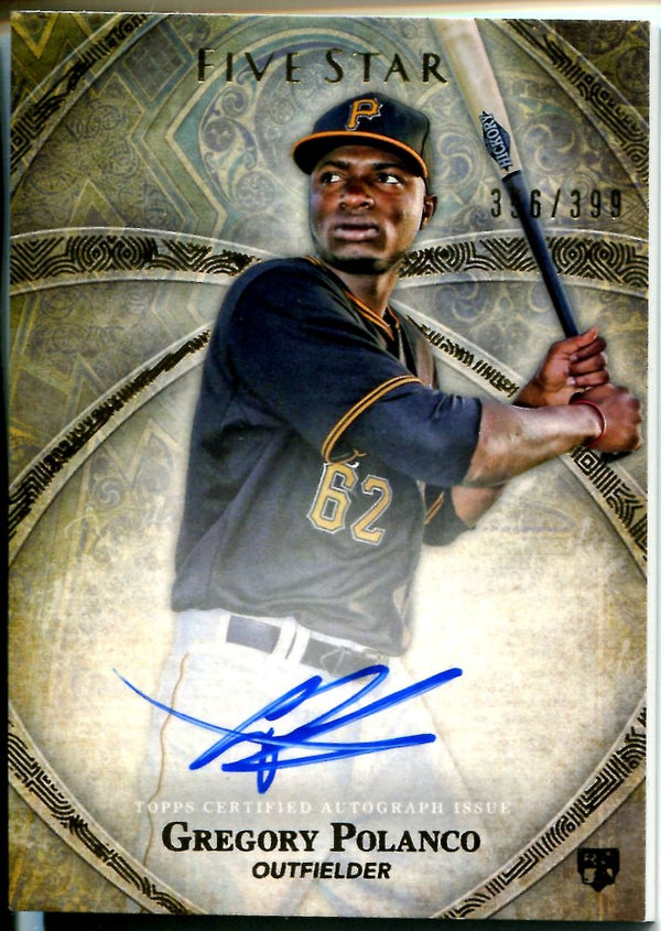Gregory Polanco 2014 Topps Five Star Rookie Card #356/399