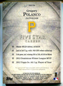Gregory Polanco 2014 Topps Five Star Rookie Card #356/399