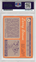 Larry Brown Autographed 1970 Topps Card (PSA Auto Grade 10)