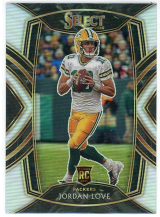 Jordan Love 2020 Panini Select Club Level Rookie Silver Prizm Card #247
