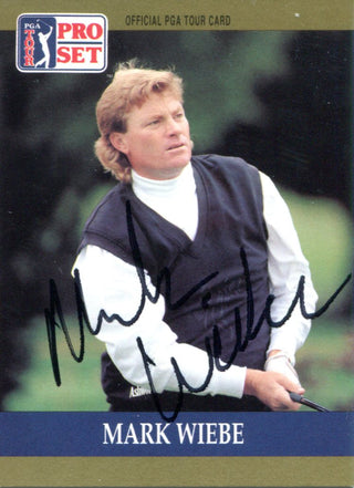 Mike Wiebe Autographed 1990 Pro Set Card