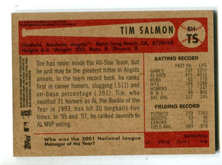Tim Salmon 2002 Topps Bowman Heritage Jersey Patch #T5 Card