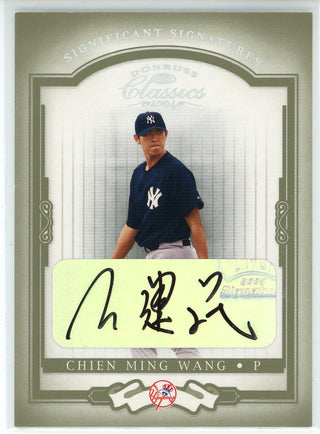 Chien-Ming Wang Autographed 2004 Donruss Classics Card #54