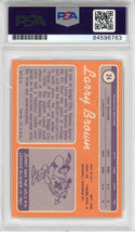 Larry Brown Autographed 1970 Topps Card (PSA Auto Grade 10)