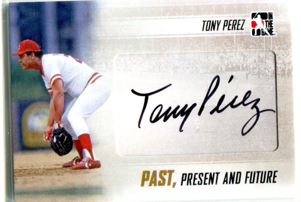 Tony Perez 2013 Past, Present, and Future Autographed Card