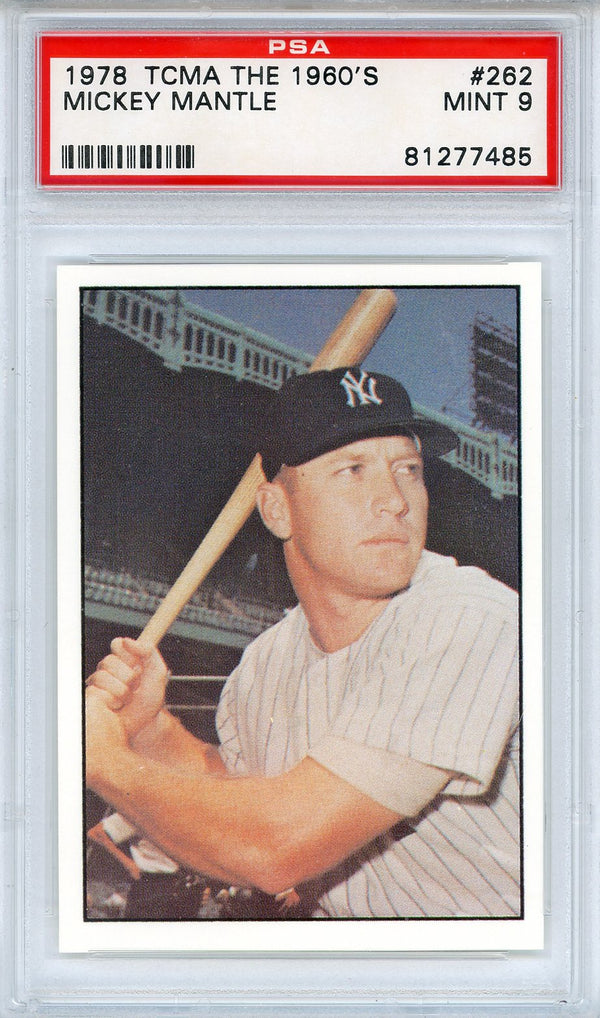 Mickey Mantle 1978 TCMA The 1960's Card #262 (PSA Mint 9)