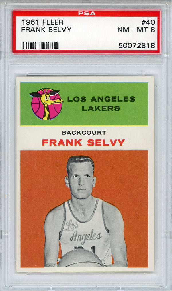Frank Selvy 1961 Fleer Card #40 (PSA NM-MT 8)