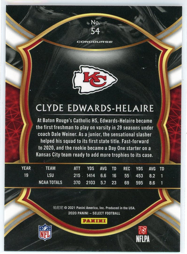 Clyde Edwards-Helaire 2020 Panini Concourse Rookie Card #54