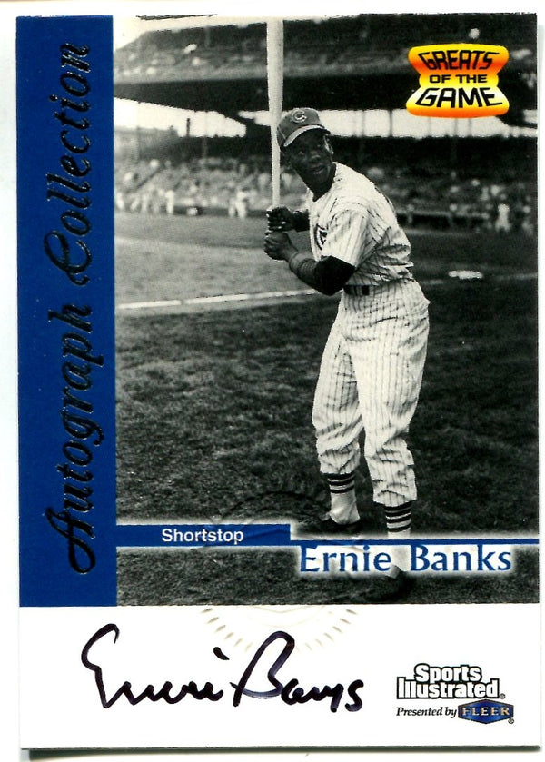 Ernie Banks 1999 Greats of the Game Autograph Collection