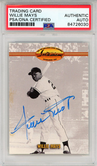 Willie Mays Autographed 1993 Ted Williams Card #55 (PSA Auto)