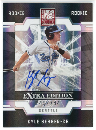Kyle Seager Autographed 2009 Donruss Elite Extra Edition Rookie Card #106