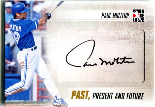 Paul Molitor 2013 Past, Present, and Future Autographed Card