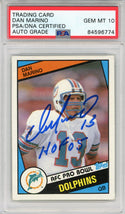 Dan Marino "HOF 05" Autographed 1984 Topps Rookie Card (PSA Auto Grade 10)