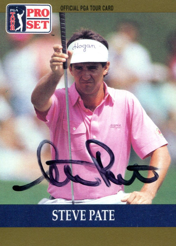 Steve Pate Autographed 1990 Pro Set Card