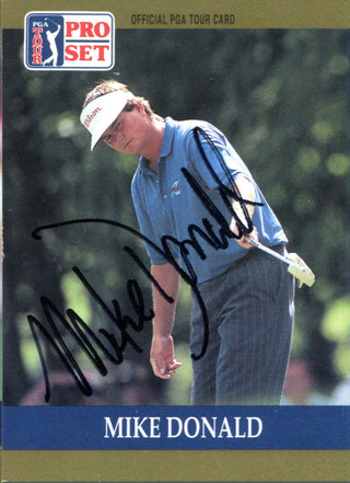 Mike Donald Autographed 1990 Pro Set Card