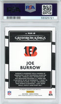 Joe Burrow Autographed 2020 Panini Donruss Rookie Gridiron Kings Card #RGKJB (PSA NM 7)