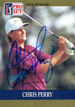 Chris Perry Autographed 1990 Pro Set Card