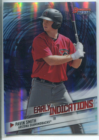 Pavin Smith 2018 Bowman's Best Early Indications Refractor Rookie Card