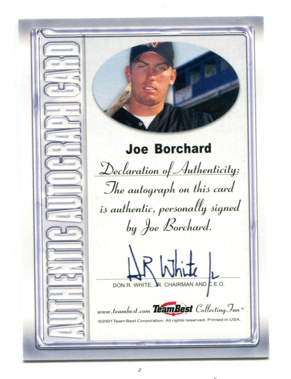 Joe Borchard 2001 Team Best Autographed Card
