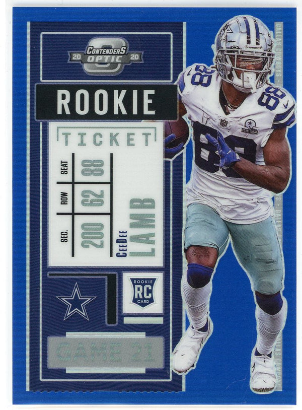 CeeDee Lamb 2020 Panini Contenders Optic Rookie Card #65