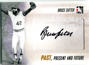Bruce Sutter 2013 Past, Present, and Future Autographed Card