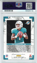 Tua Tagovailoa Autographed 2020 Panini Donruss Elite Series Rookies Card #ESRTT (PSA NM 7)