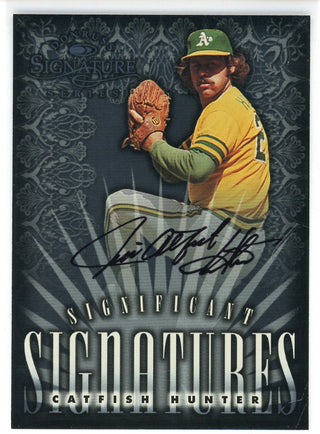 Jim Catfish Hunter Autographed 1998 Donruss Significant Signatures Card