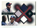 Andrew Jones/ Rafael Furcal 2001 Upper Deck SPX Winning Materials #JAF