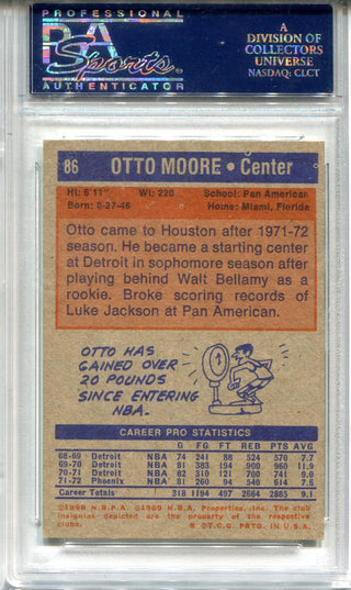 Otto Moore 1972 Topps #86 PSA NM-MT 8 Card