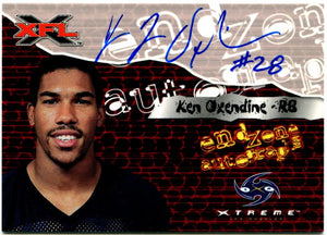 Ken Oxendine XFL Endzone Autographs