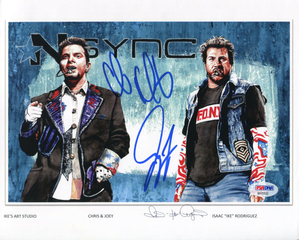 Joey Fatone & Chris Kirkpatrick Autographed 8x10 Photo (PSA)