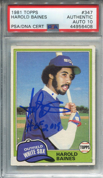 Harold Baines  PSA AutographFacts℠