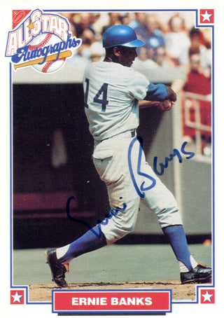 Ernie Banks Autographed 1993 Nabisco All-Star Card