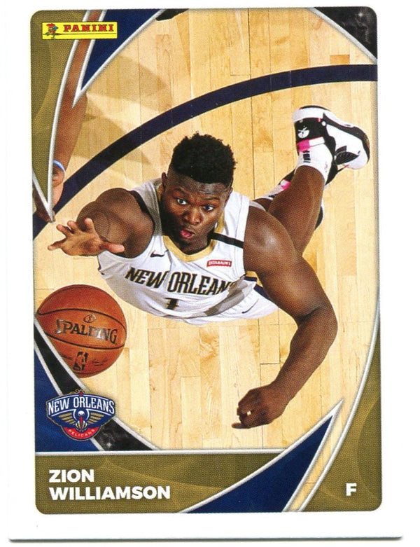 Zion Williamson Panini Stickers and Cards Collection