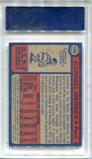 Cornell Warner 1974 Topps #109 PSA NM 7 Card
