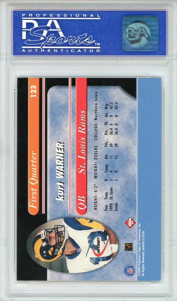 Kurt Warner 1999 Collectors Edge Odyssey Card #123 (PSA Gem Mint 10)