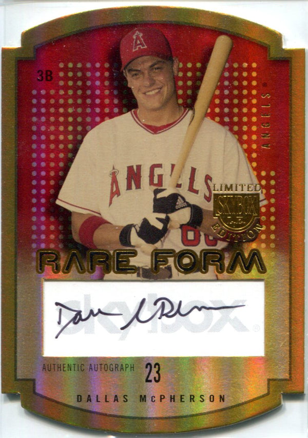Dallas McPherson 2004 Fleer Skybox Rare Form Autographed Card #1/10