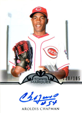 Aroldis Chapman Autographed 2011 Topps Marquee Card