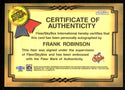 Frank Robinson 1999 Fleer Sports Illustrated Autograph Collection Card