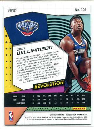 Zion Williamson 2019-20 Panini Revolution Groove Rookie Card #101