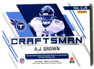 A.J. Brown 2021 Donruss Elite Craftsman Patch #CJ5 Card