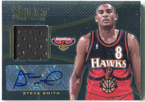 Steve Smith Autographed 2013-14 Select Game Used Jersey Card