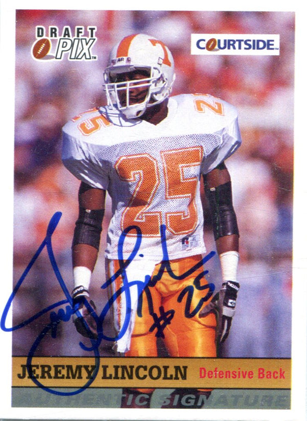 Jeremy Lincoln 1992 Courtside Autographed Card
