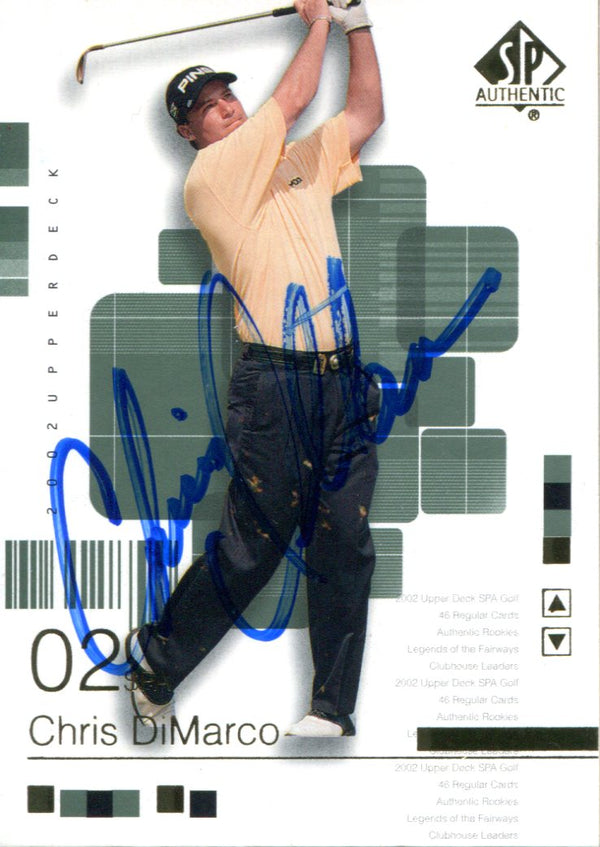 Chris DiMarco Autographed 2002 Upper Deck SP Card