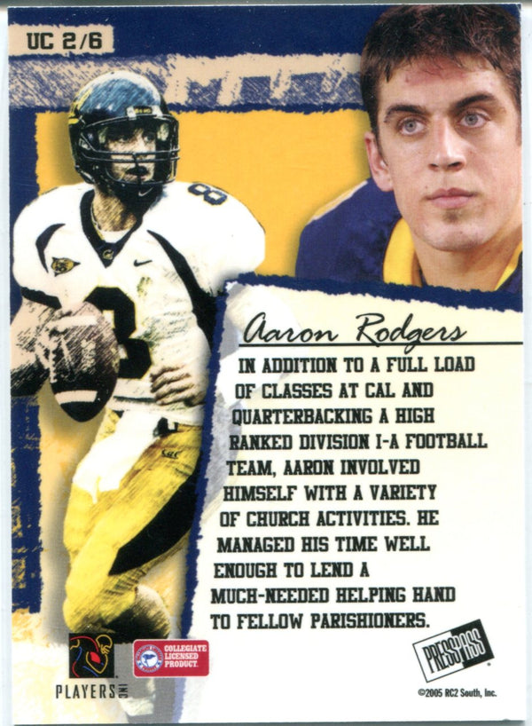 Aaron Rodgers 2005 Press Pass SE Up Close Rookie Card