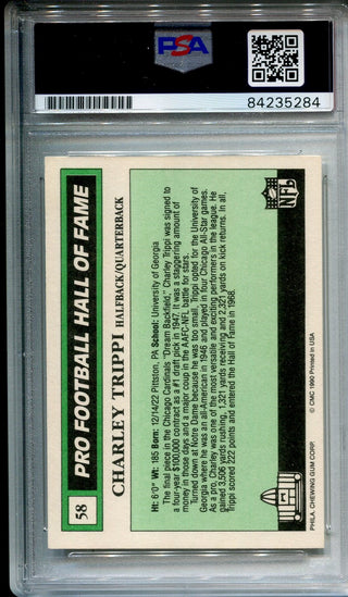Charley Trippi 1990 Autographed Swell Football Card (PSA)
