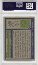 Archie Manning "2x Pro Bowl" Autographed 1972 Topps Card (PSA Auto Grade 9)