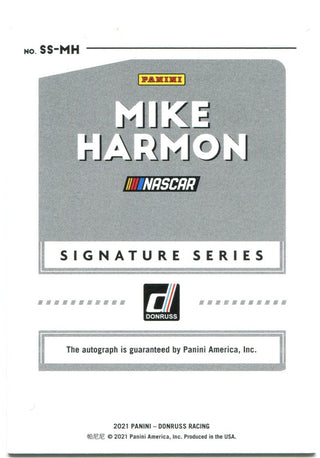 Mike Harmon Donruss signature series auto 06/99