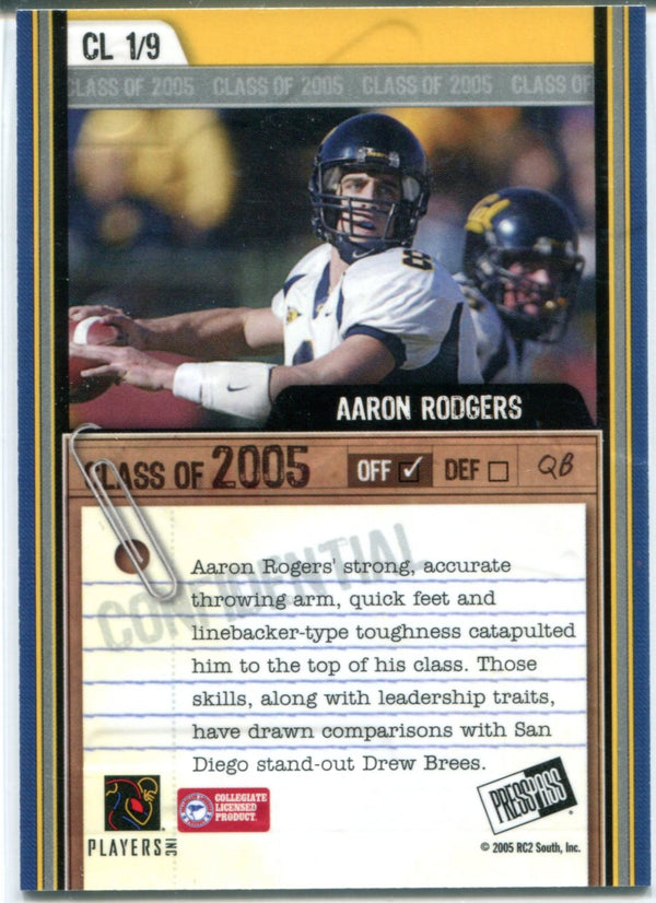 Aaron Rodgers 2005 Press Pass SE Class of 2005 Rookie Card