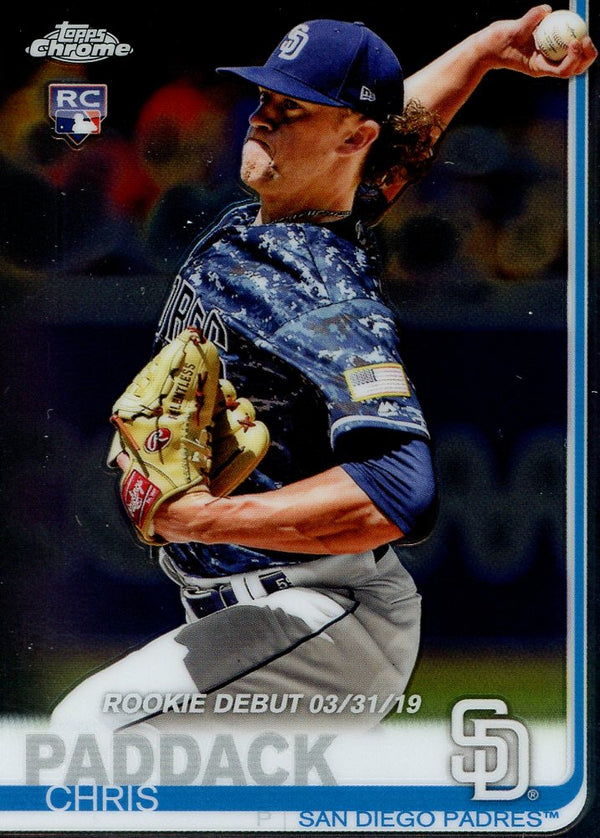 Chris Paddack 2019 Topps Chrome Rookie Card